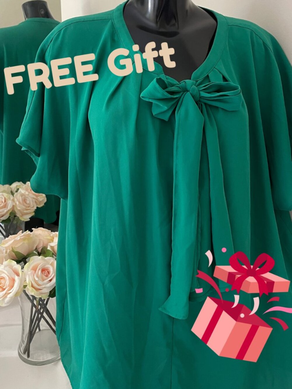 LANE BRYANT Plus Size Top green sz 20 Women's Shirt Blouse Tunic 1X-2X*LIKE NEW*